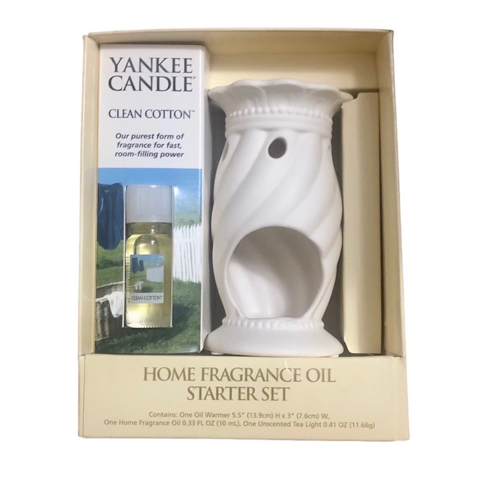 Yankee Candle Home Fragrance Oil Starter Set, Clean Cotton
